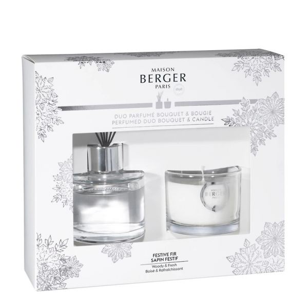 Maison Berger Paris Pálcás Diffúzor és Illatgyertya Szett 80ml+15h - A Karácsonyfa Alatt